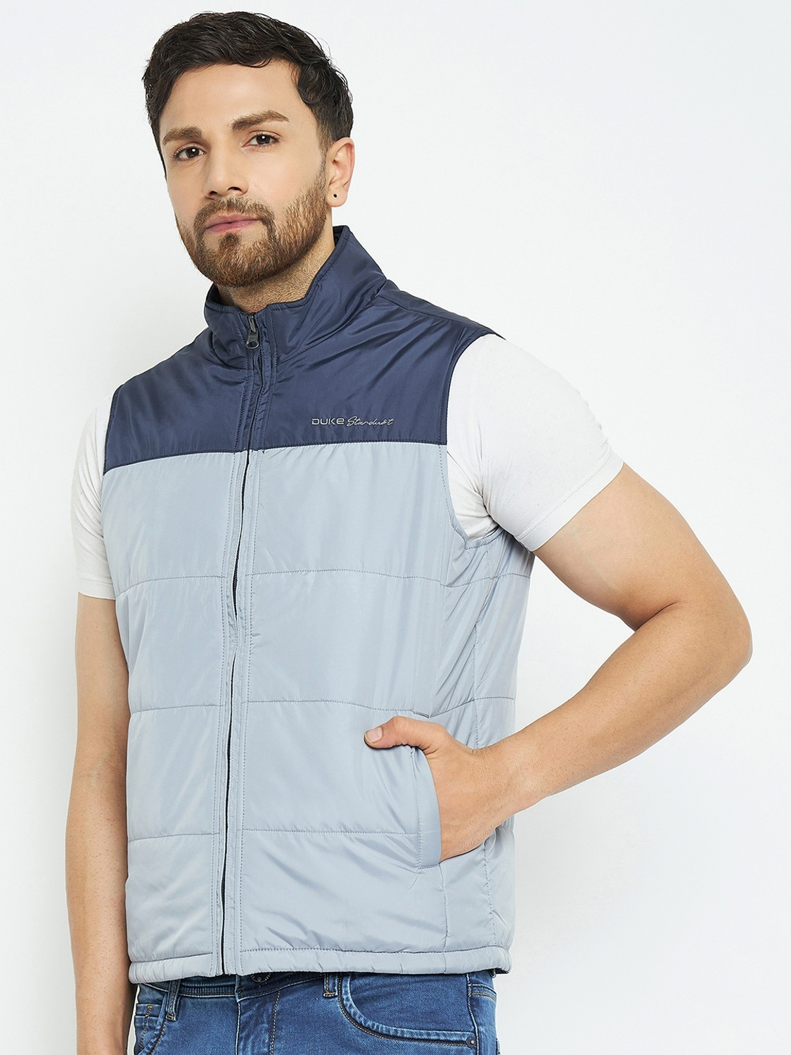 Image of DUKE Sleeveless Colorblock Men Jacket