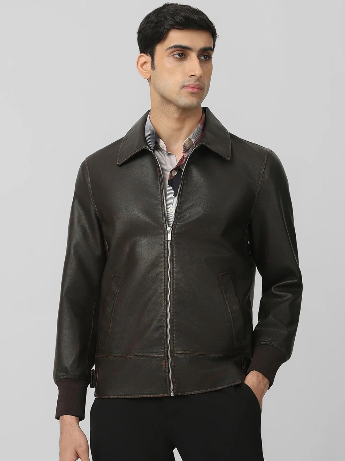 Image of MUFTI Full Sleeve Solid Men Jacket