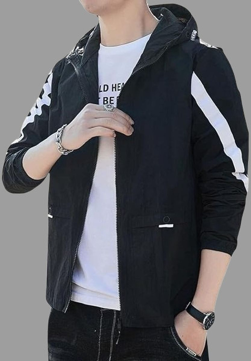 Image of PLATINUMCARTZ Men Solid Casual Jacket