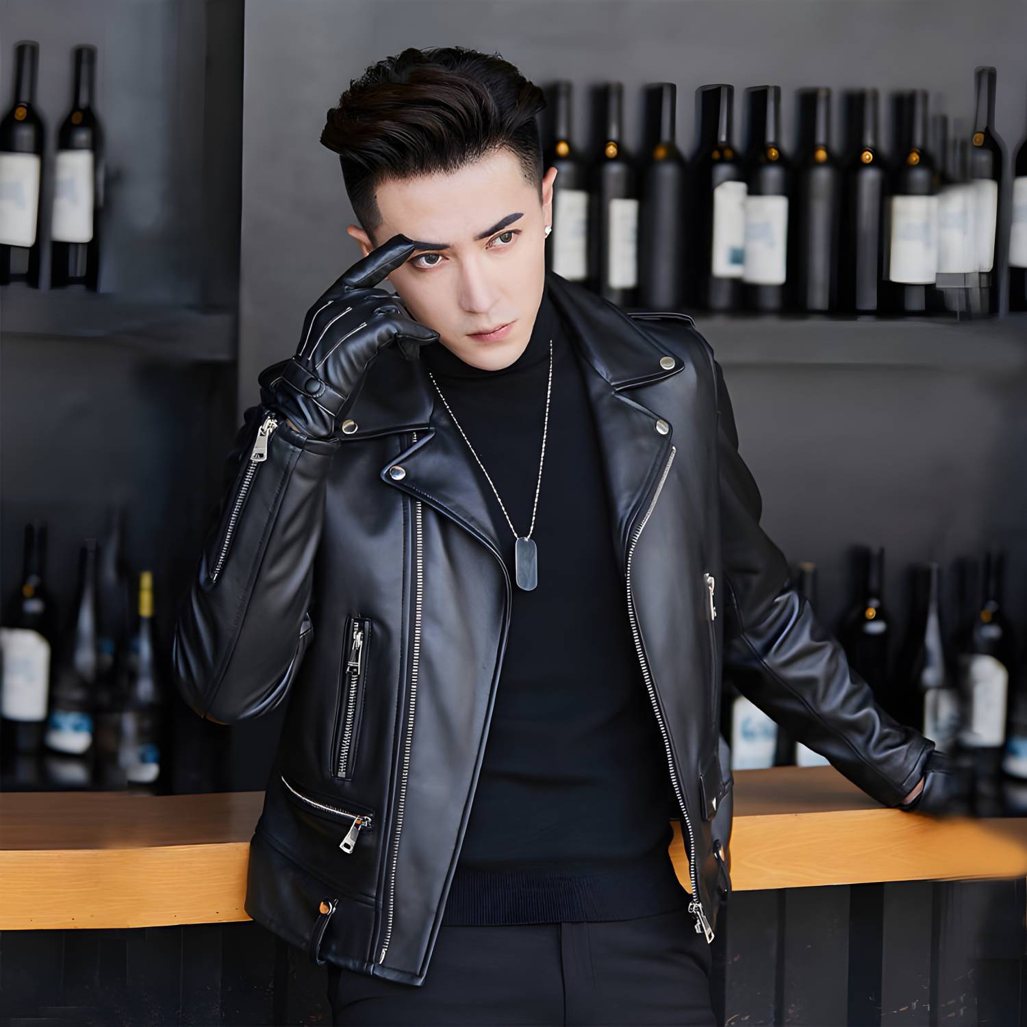 LITTLE Full Sleeve Solid Men Jacket - Image 1