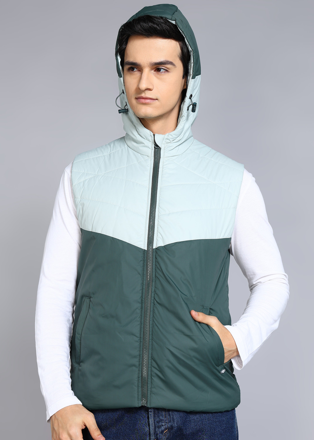 Image of METRONAUT Sleeveless Colorblock Men Jacket