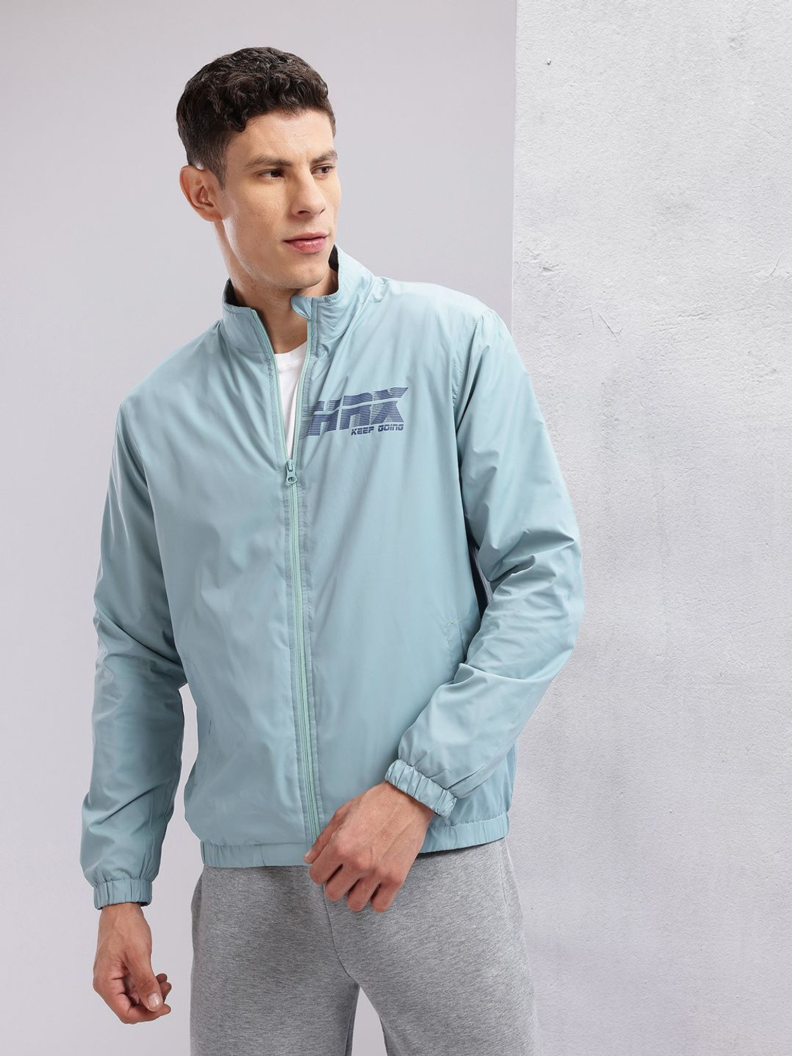 Image of HRX by Hrithik Roshan Full Sleeve Printed Men Jacket
