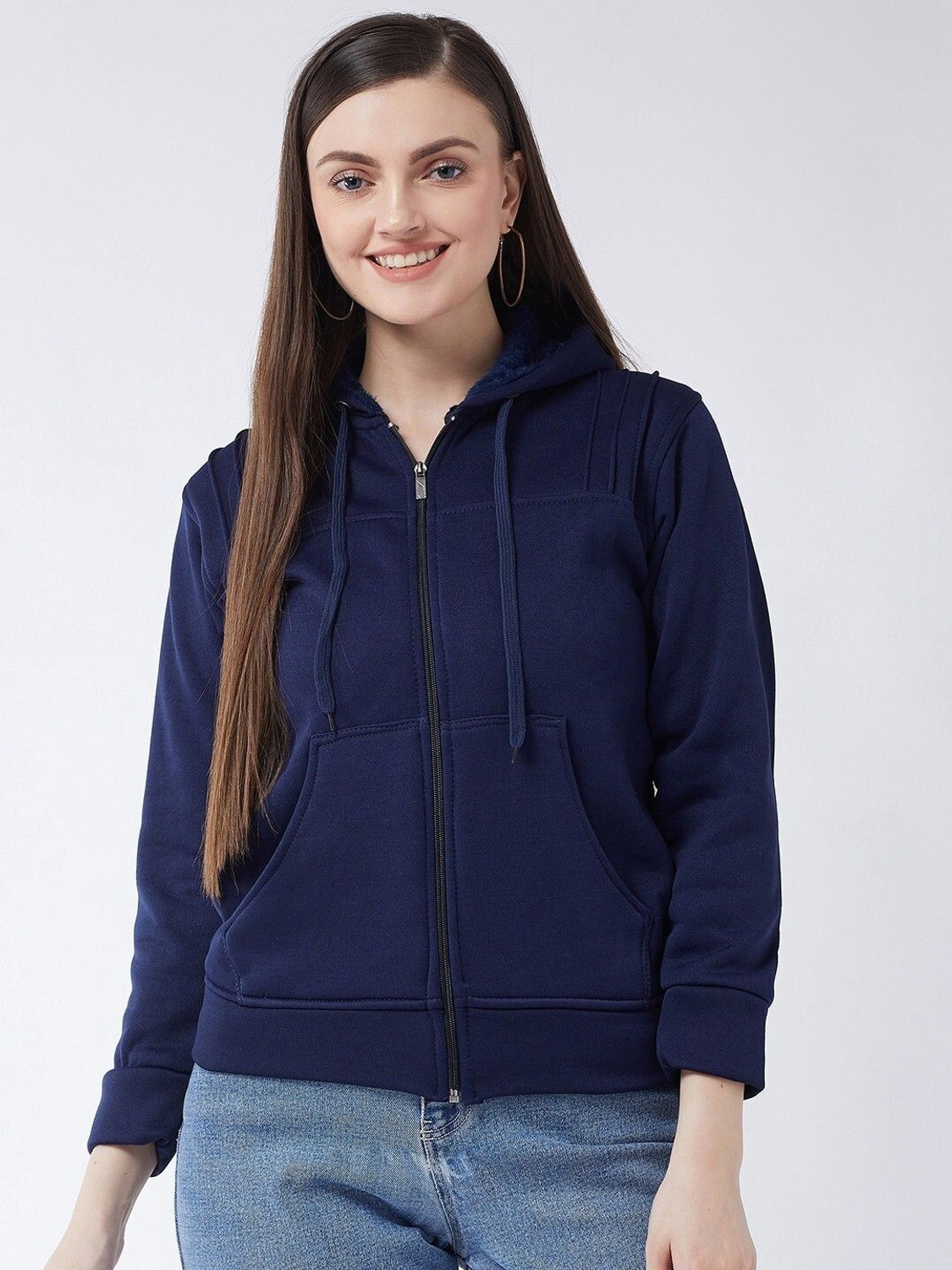 Image of Pivl Full Sleeve Solid Women Jacket