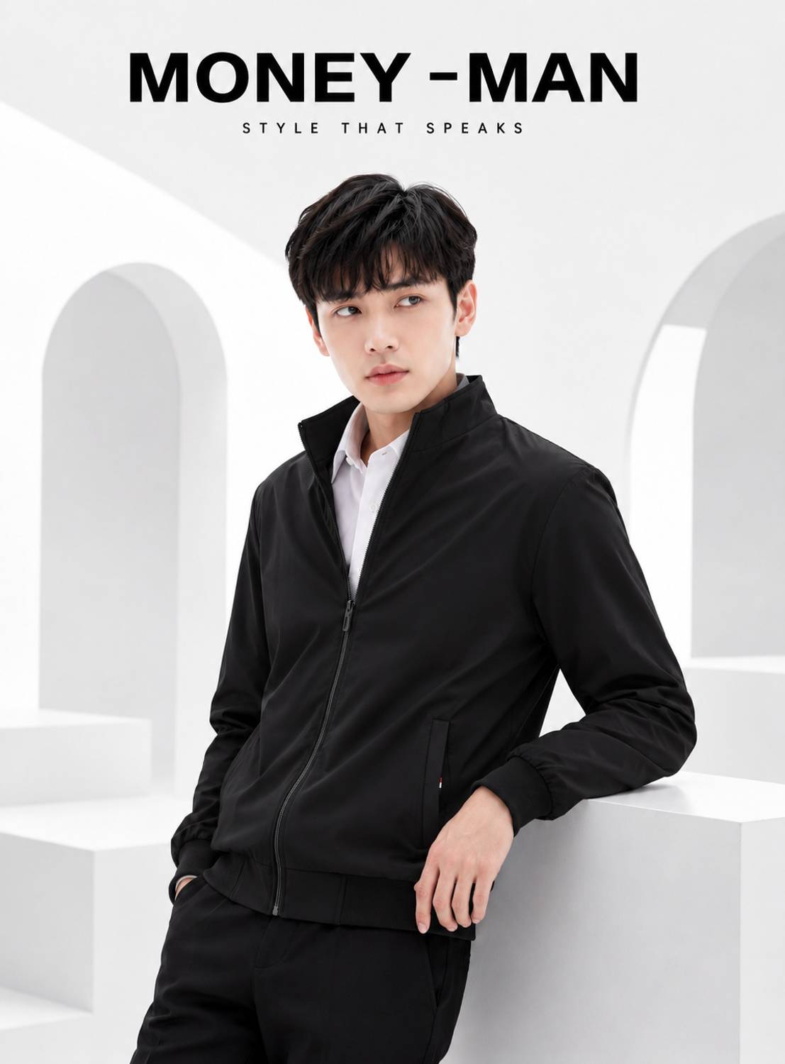 MONEY Full Sleeve Solid Men Jacket - Image 1
