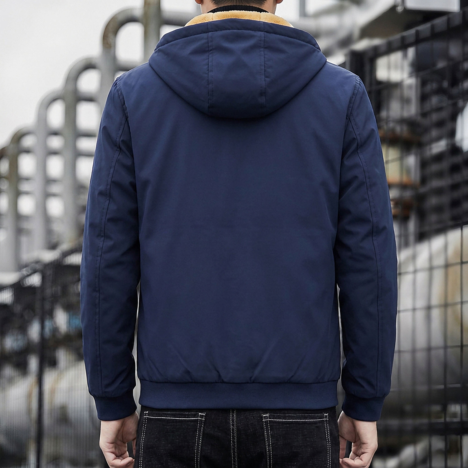Image of FUTSE PENO Full Sleeve Solid Men & Women Jacket