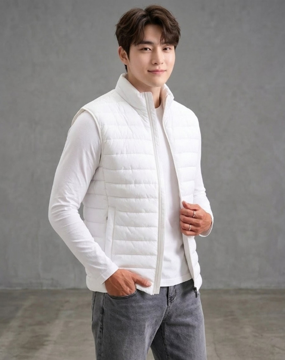 Image of The Origin Life CO Men Solid Puffer Jacket