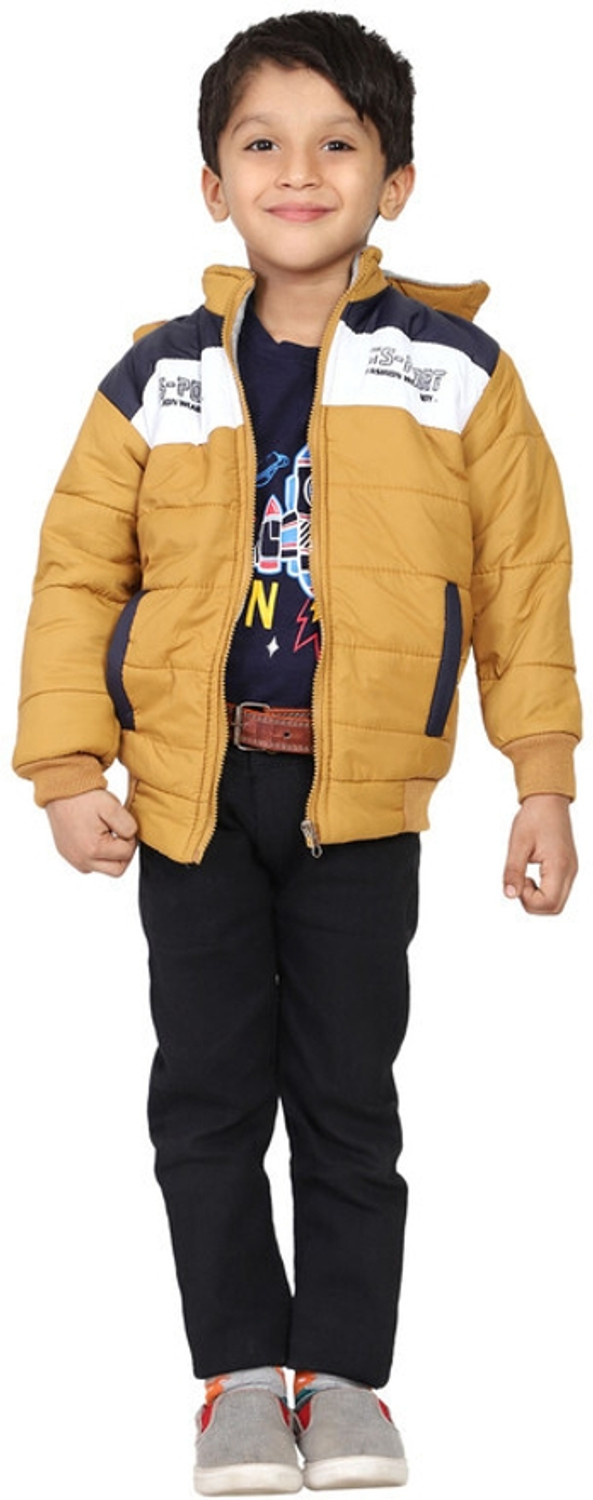 Image of horbe Full Sleeve Solid Baby Boys Jacket