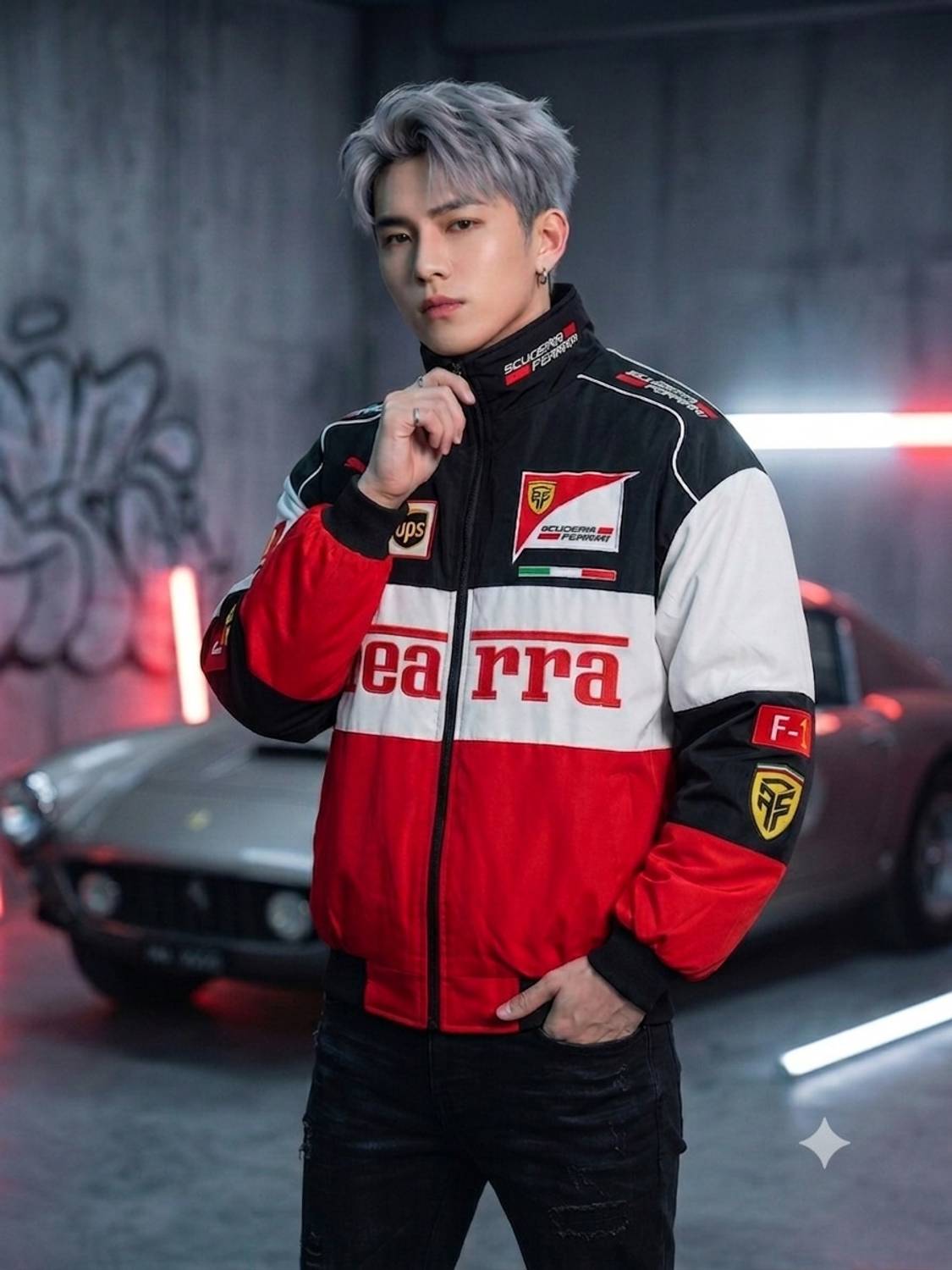 FEARLESS Full Sleeve Printed Jacket - Image 1