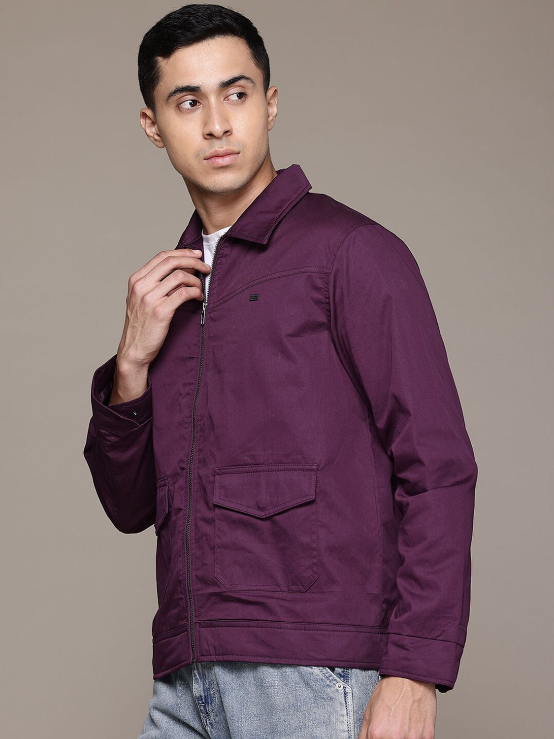 Image of Roadster Full Sleeve Solid Men Jacket