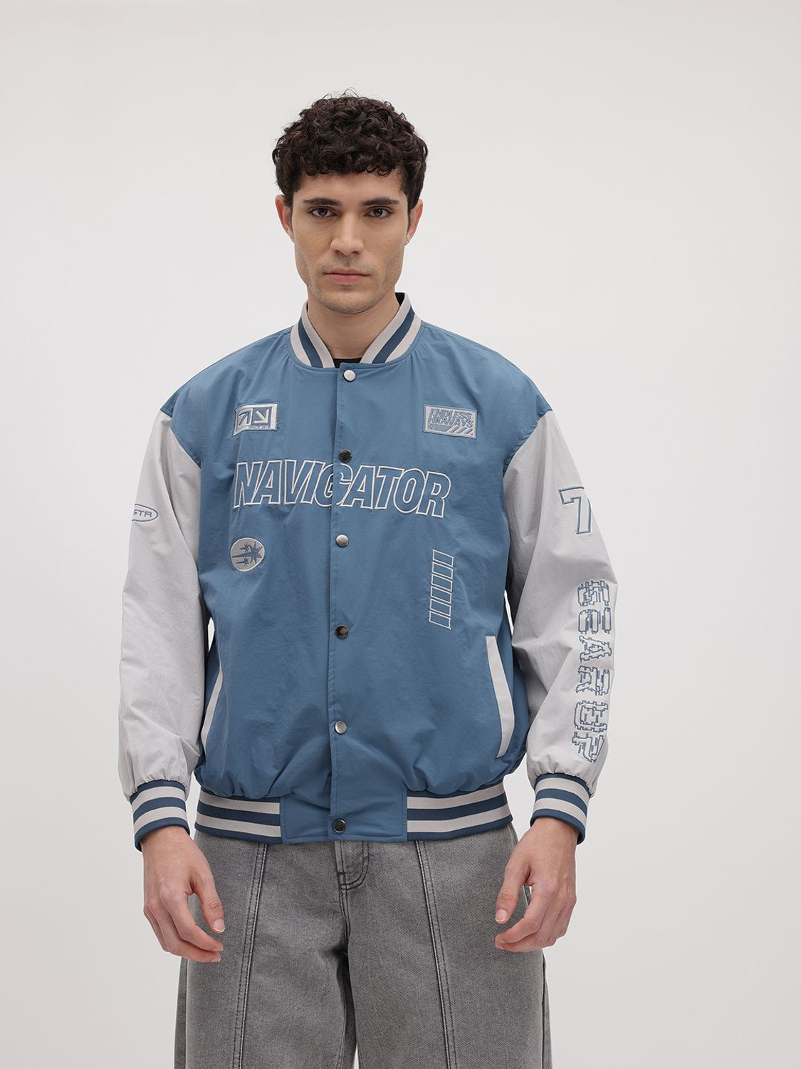Image of Roadster Full Sleeve Embroidered Men Jacket