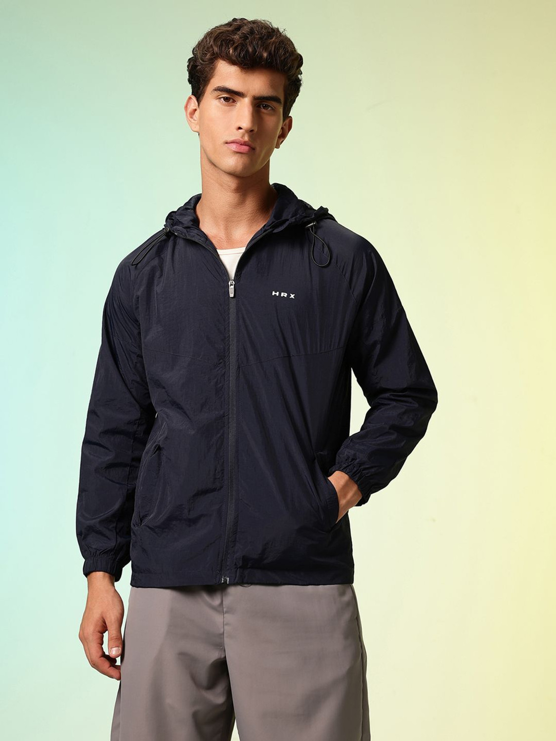 Image of HRX by Hrithik Roshan Full Sleeve Printed Men Jacket