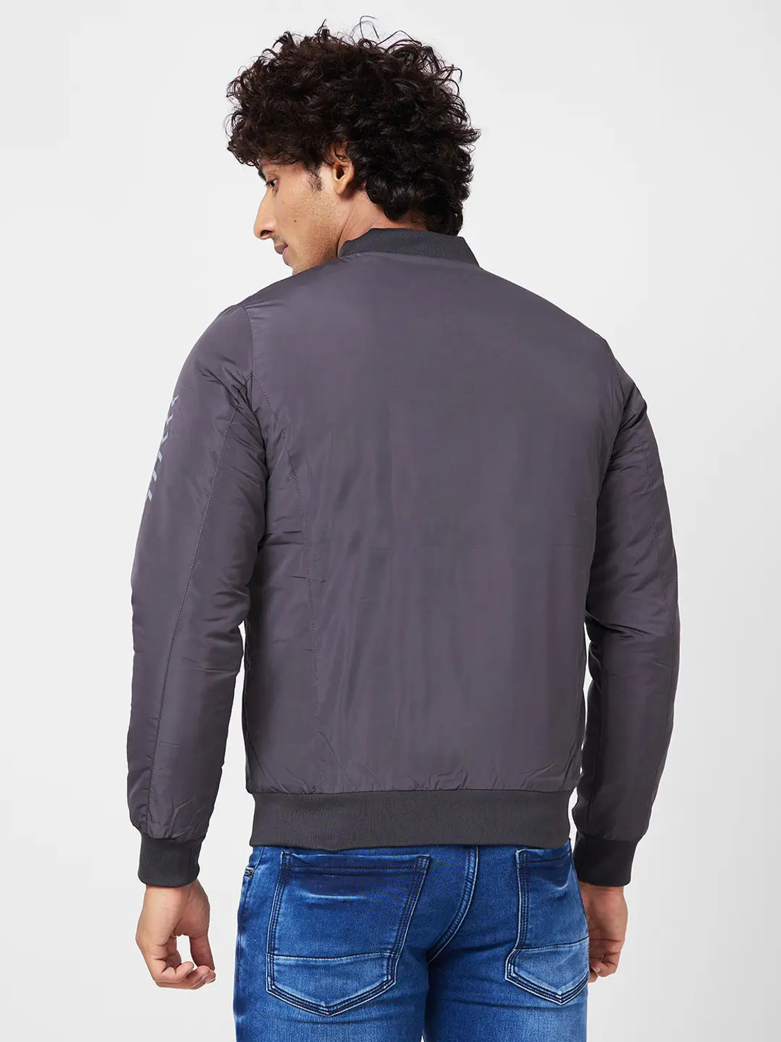 Image of Spykar Full Sleeve Solid Men Jacket
