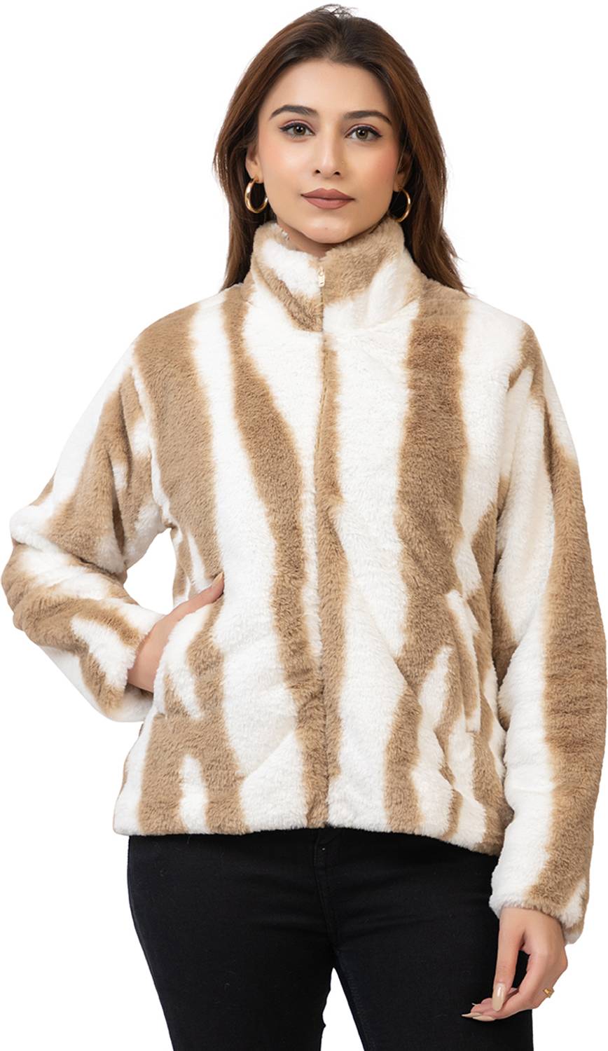 AMOLDO Full Sleeve Animal Print Women Jacket