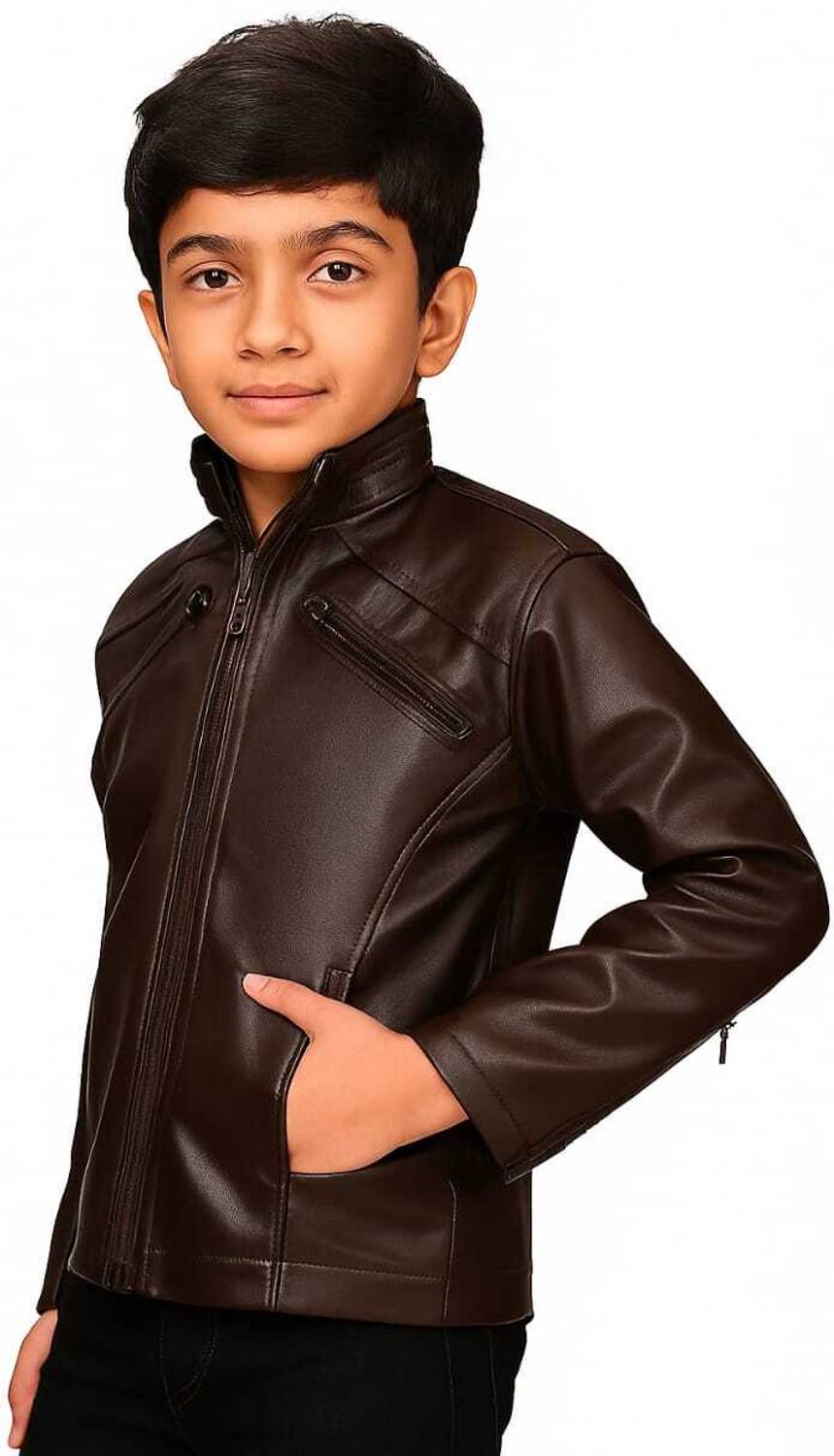 Unique Fort Boys Full Sleeve Solid Jacket - Image 3