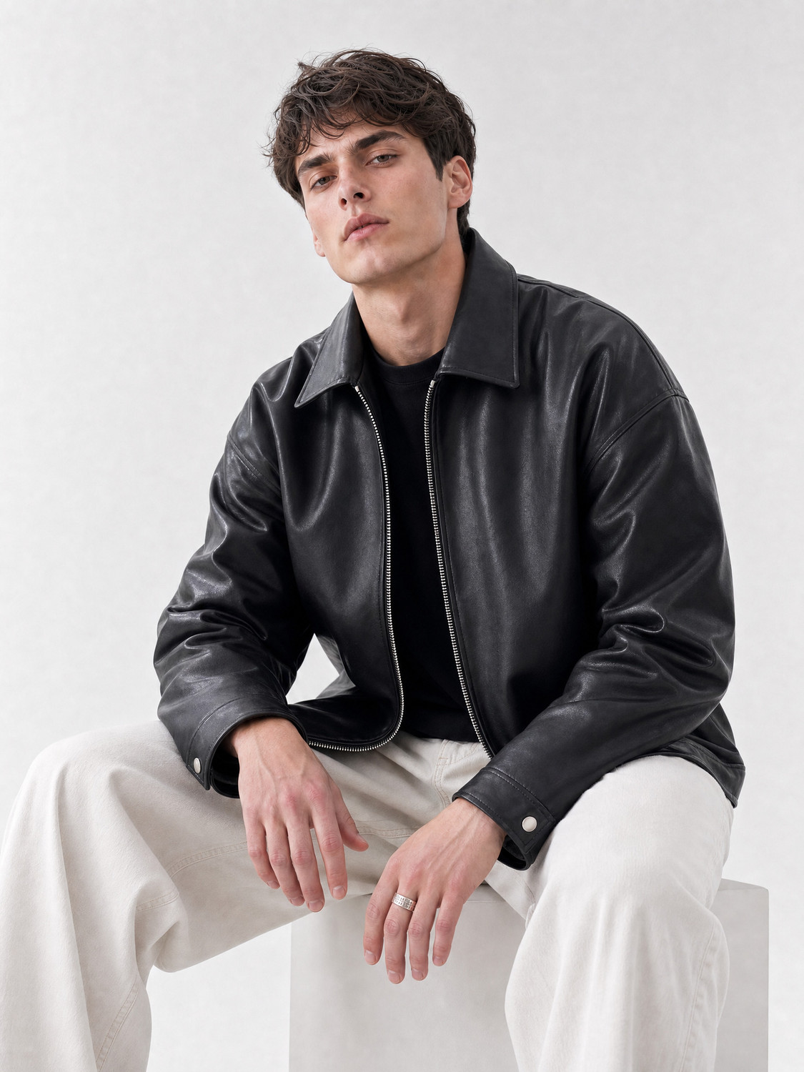 Image of Elite Fame Full Sleeve Solid Men Jacket
