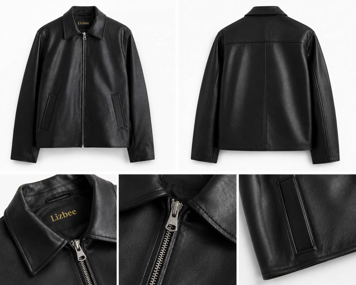LIZBEE Full Sleeve Solid Men Jacket - Image 4