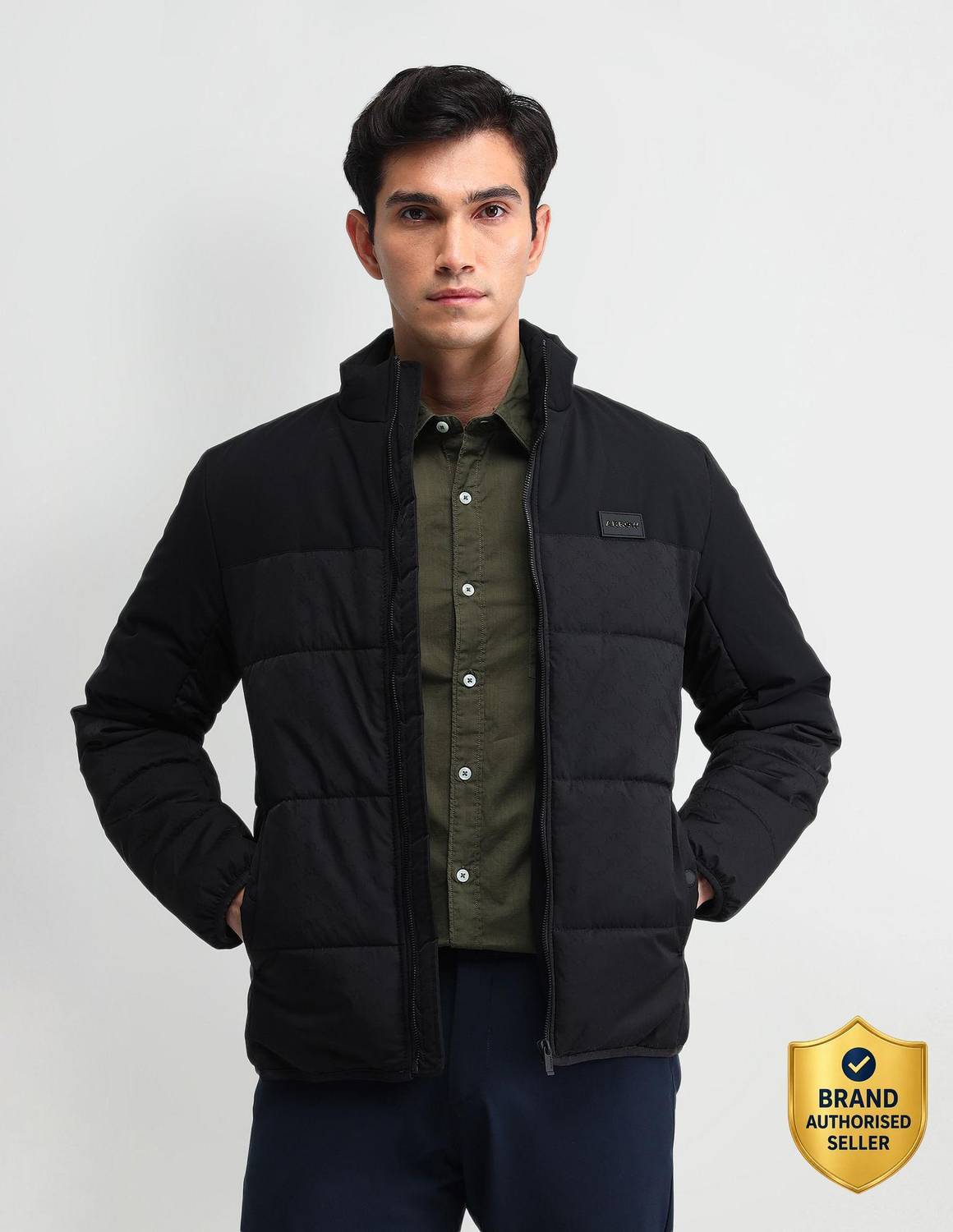 Arrow Newyork Full Sleeve Solid Men Jacket