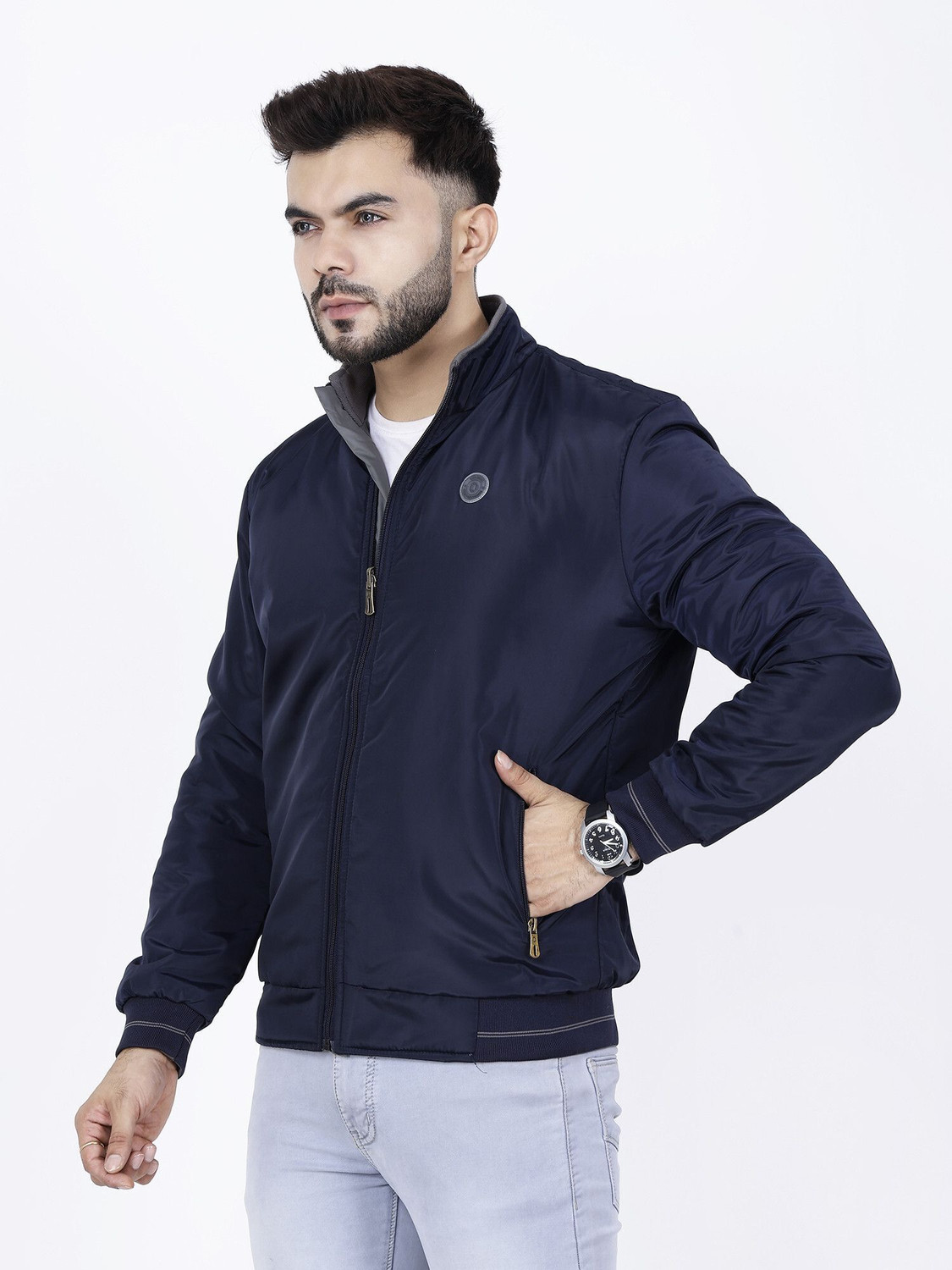 Image of Dollar Full Sleeve Solid Men Jacket