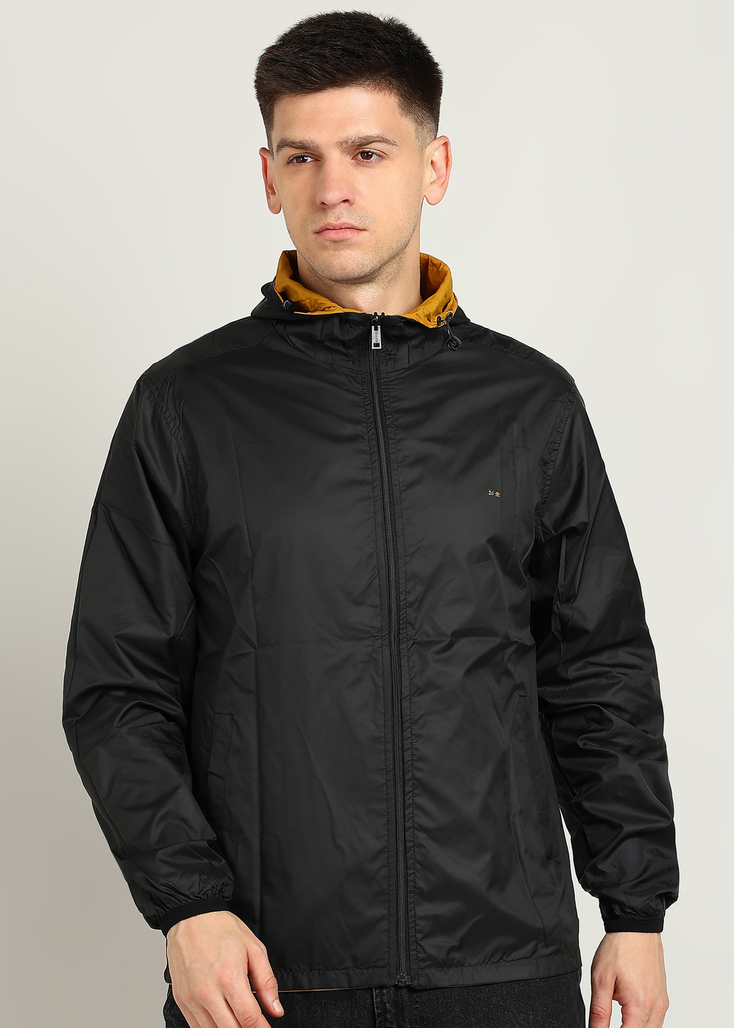 Image of OKANE Men Solid Biker /Riding Jacket