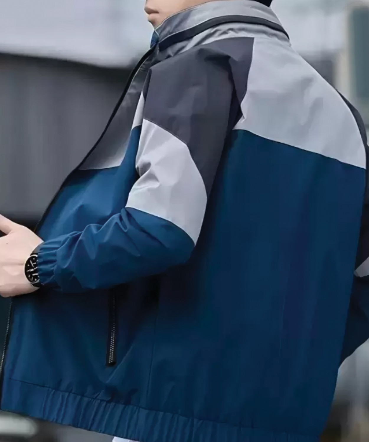 Image of QUIN FLETCHER Full Sleeve Colorblock Men Jacket