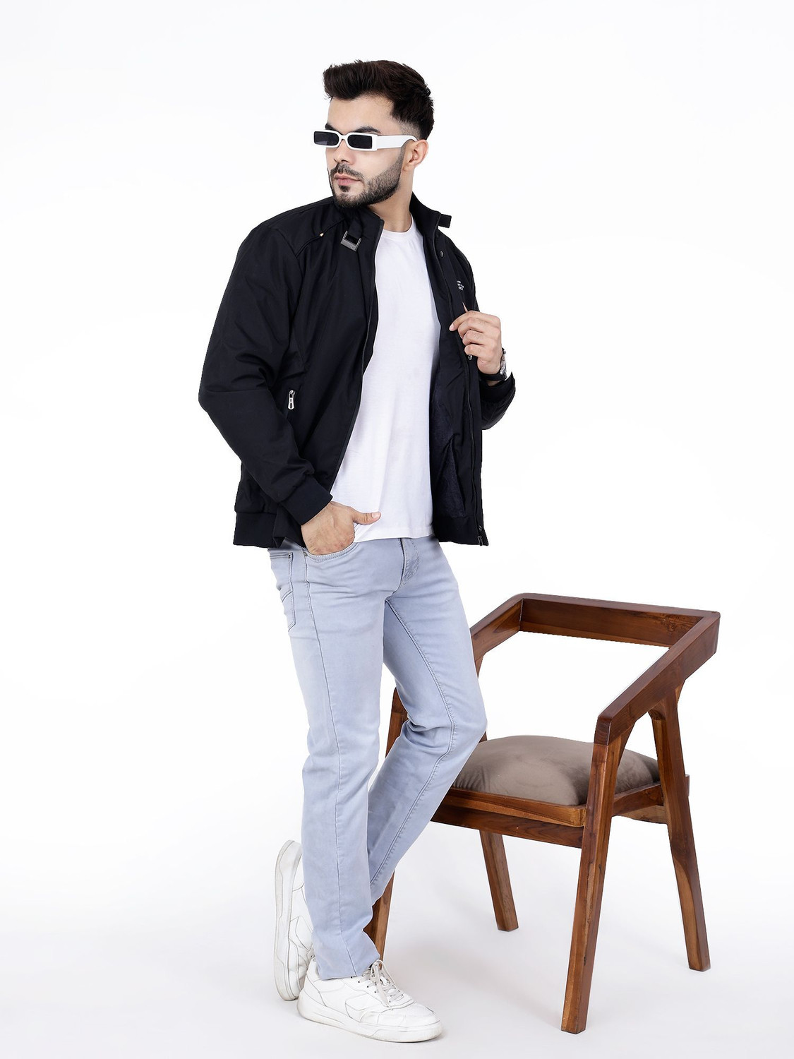 Image of Dollar Full Sleeve Solid Men Jacket