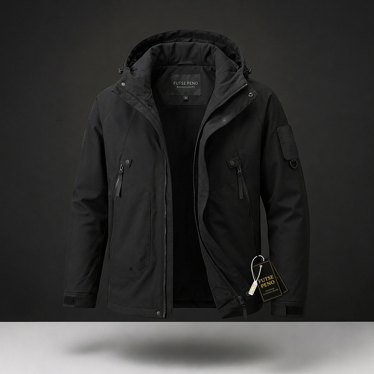 Image of FUTSE PENO Full Sleeve Solid Men Jacket