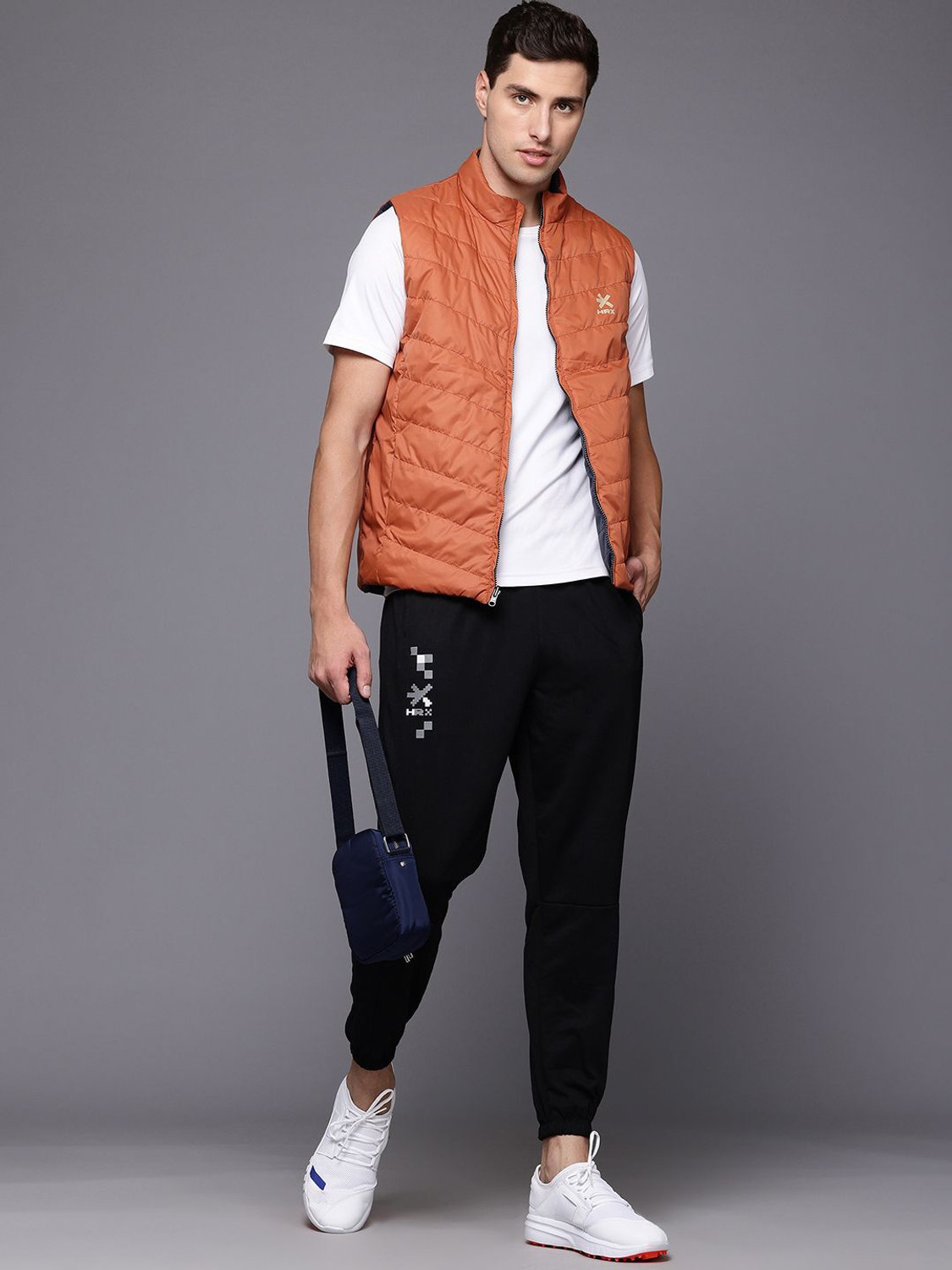 Image of HRX by Hrithik Roshan Men Solid Padded Jacket