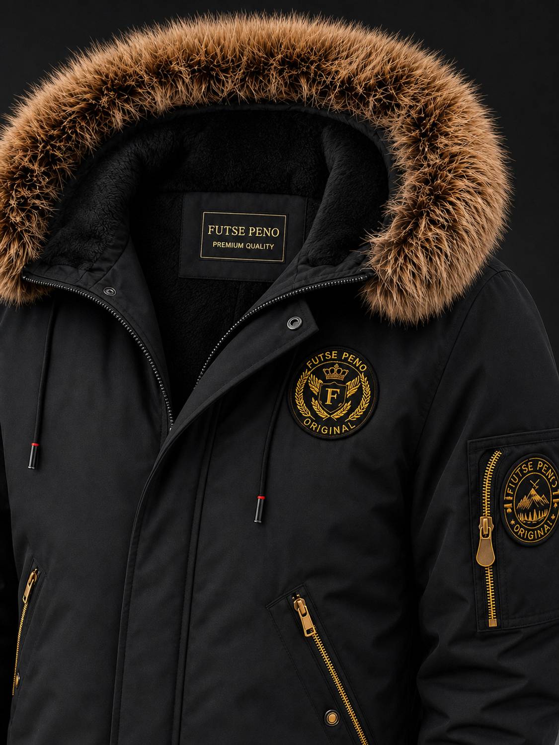 FUTSE PENO Full Sleeve Applique Men Jacket - Image 4