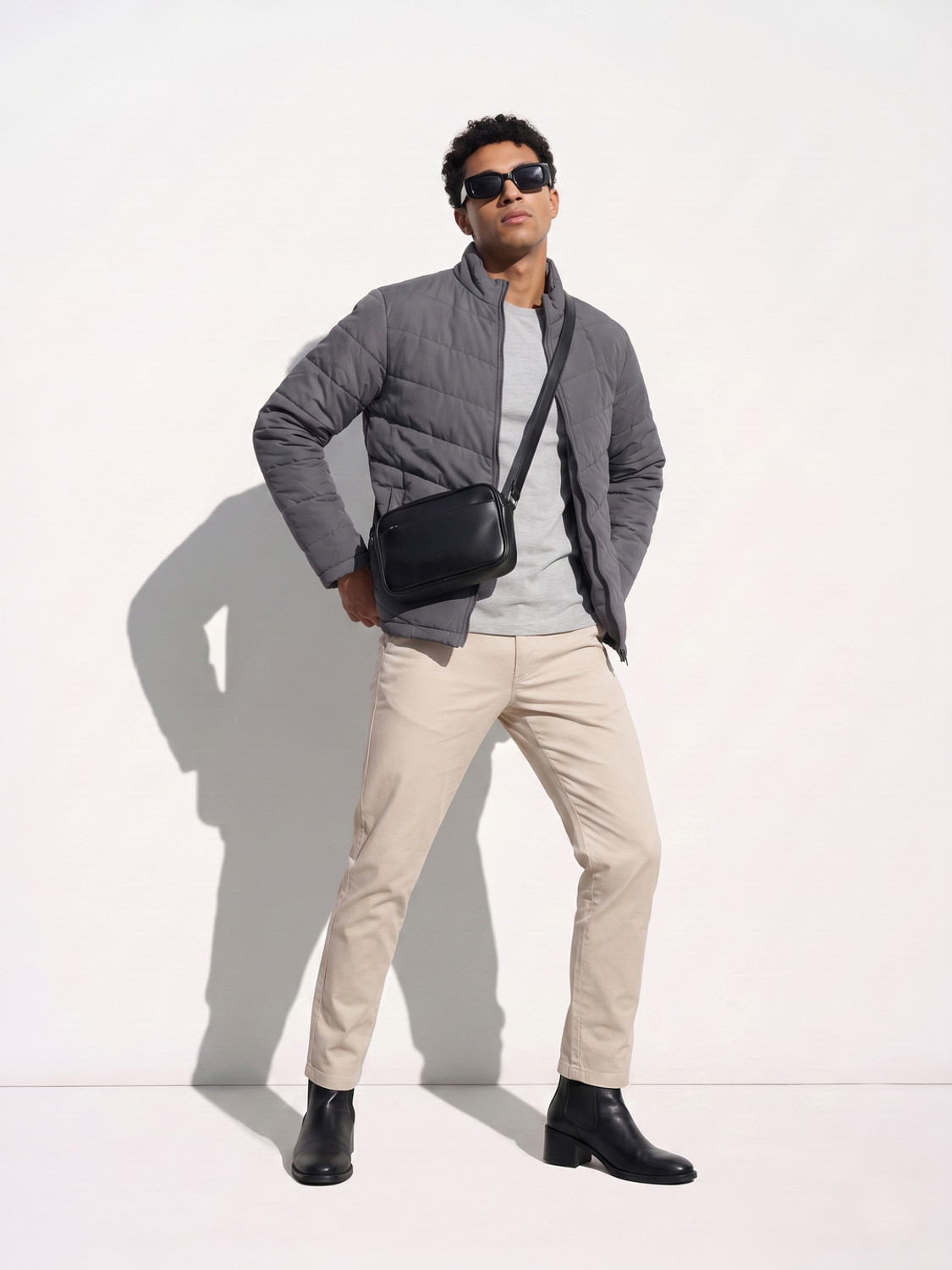 Image of HIGHLANDER Men Solid Puffer Jacket