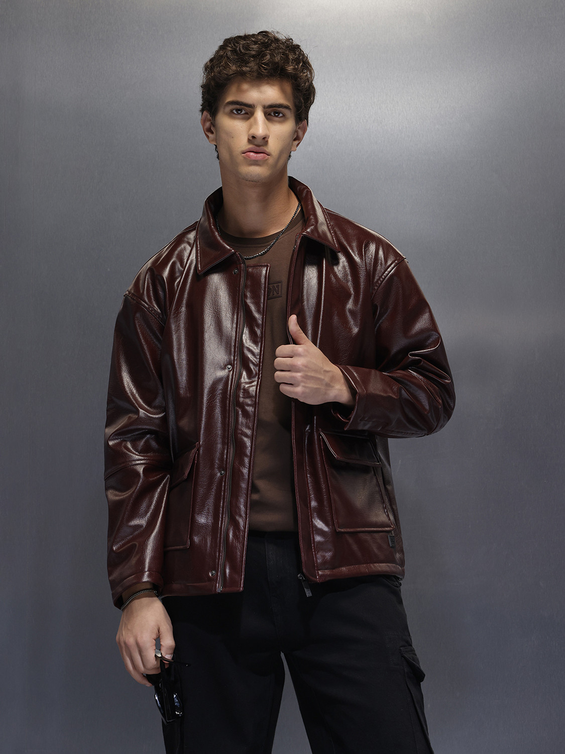 Image of WROGN Full Sleeve Solid Men Jacket