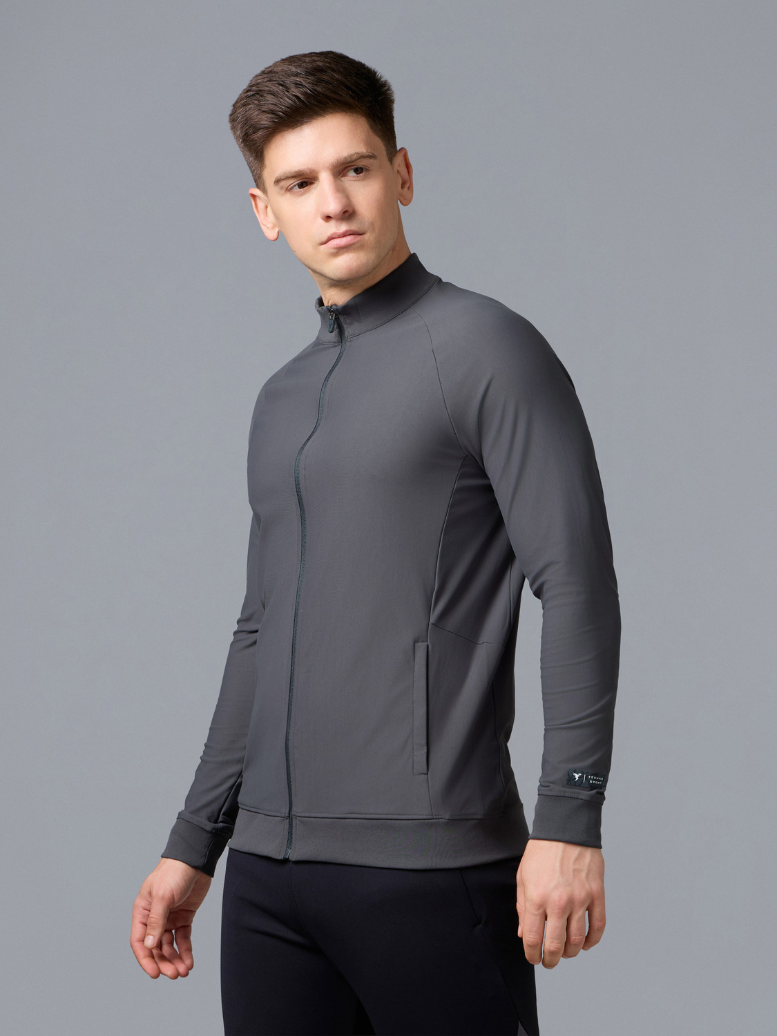Image of TECHNOSPORT Full Sleeve Solid Men Jacket