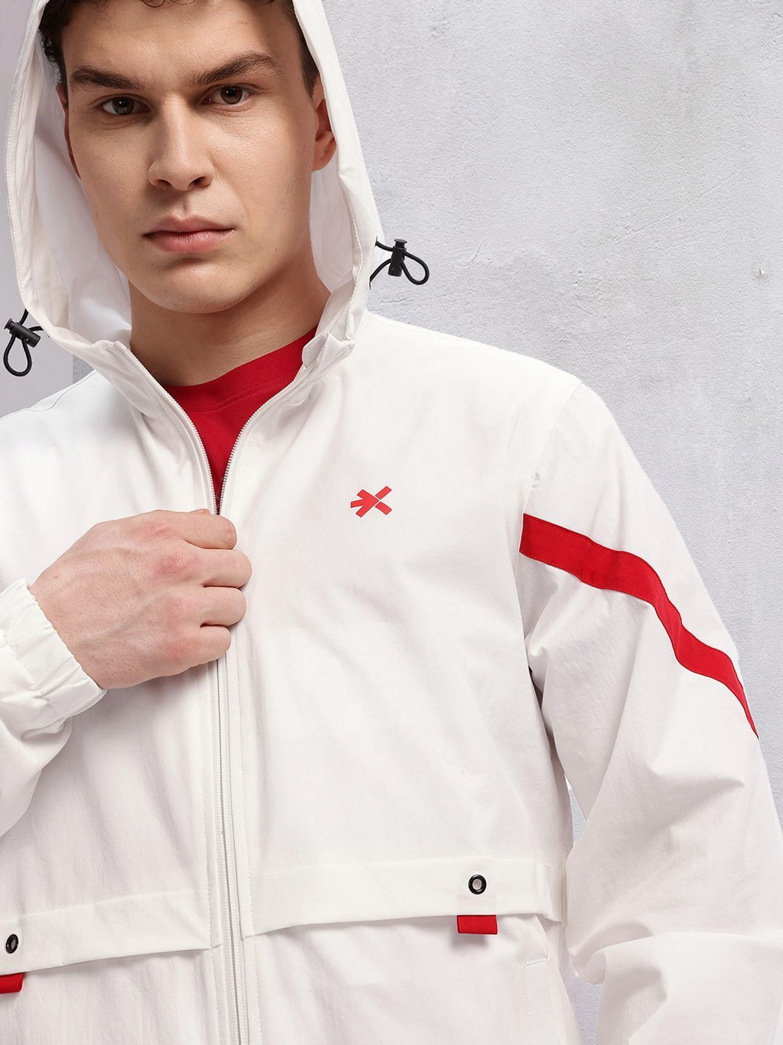 Image of HRX by Hrithik Roshan Full Sleeve Solid Men Sports Jacket