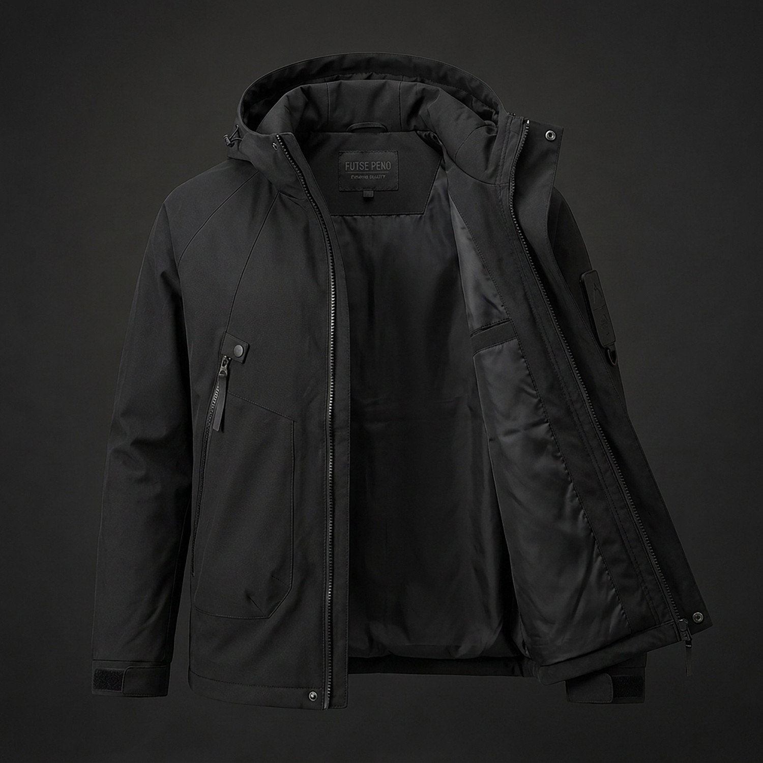 Image of FUTSE PENO Full Sleeve Solid Men Jacket