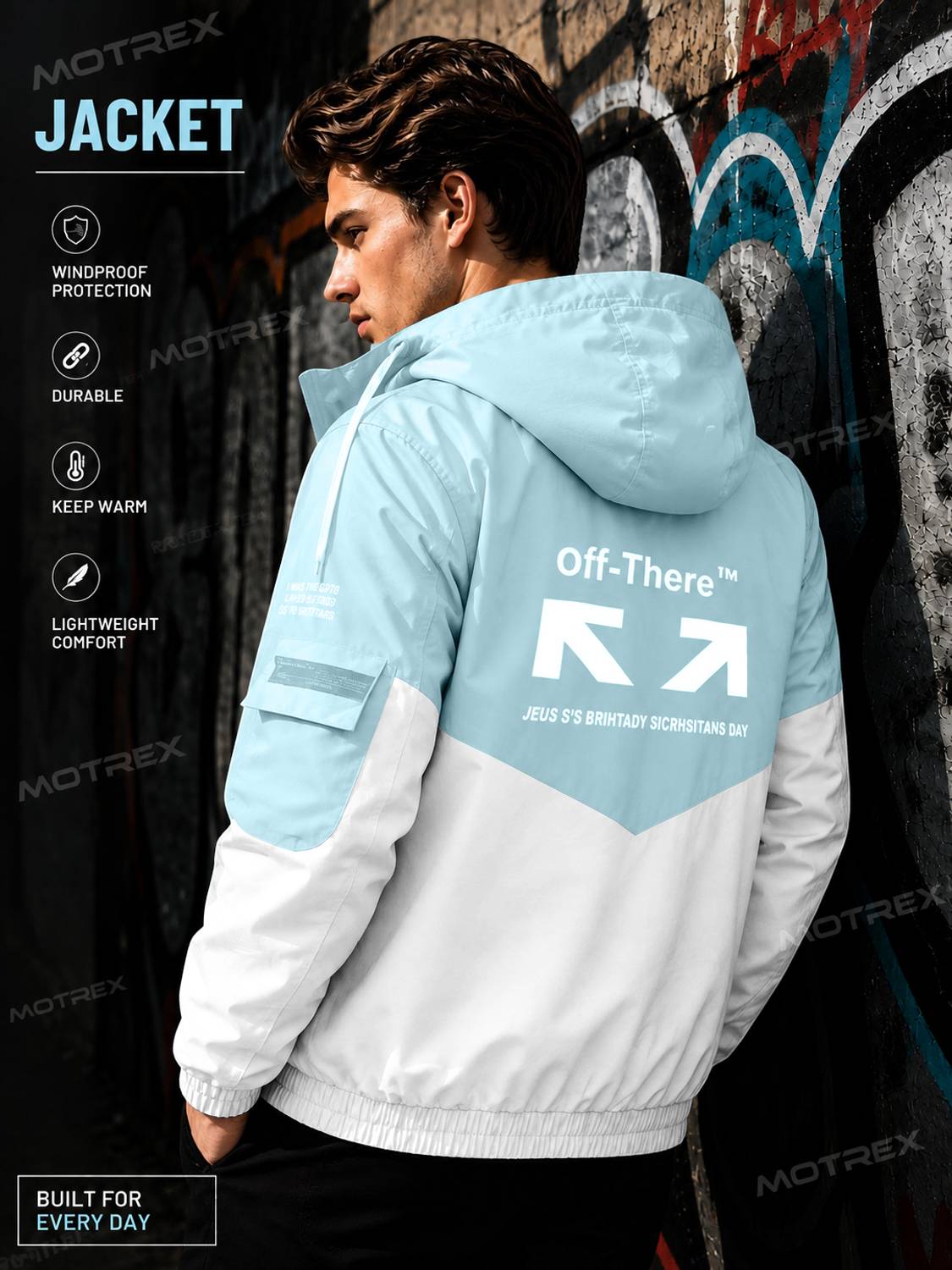 MOTREX Full Sleeve Colorblock Men Jacket - Image 2