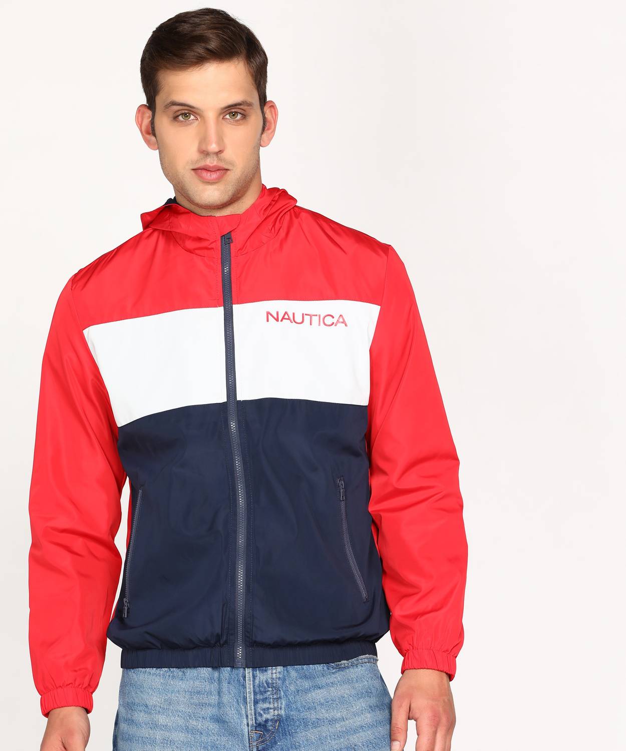 NAUTICA Full Sleeve Colorblock Men Jacket - Buy NAUTICA Full