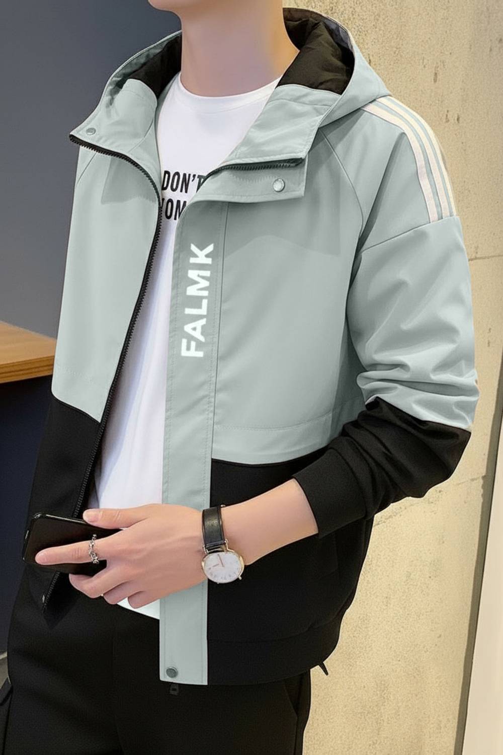 MOTREX Full Sleeve Colorblock Men Jacket - Image 4