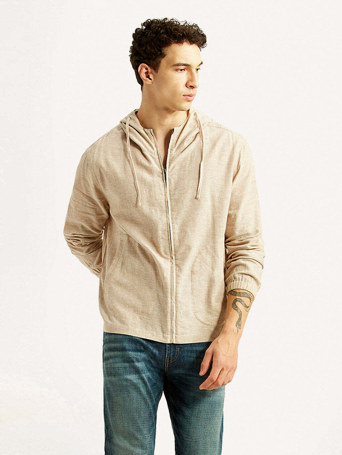 Image of LEVI'S Full Sleeve Solid Men Jacket