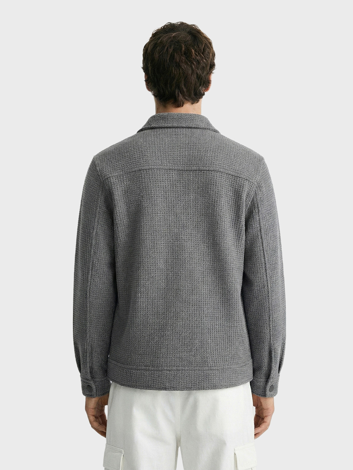 Image of The Indian Garage Co. Full Sleeve Self Design Men Jacket