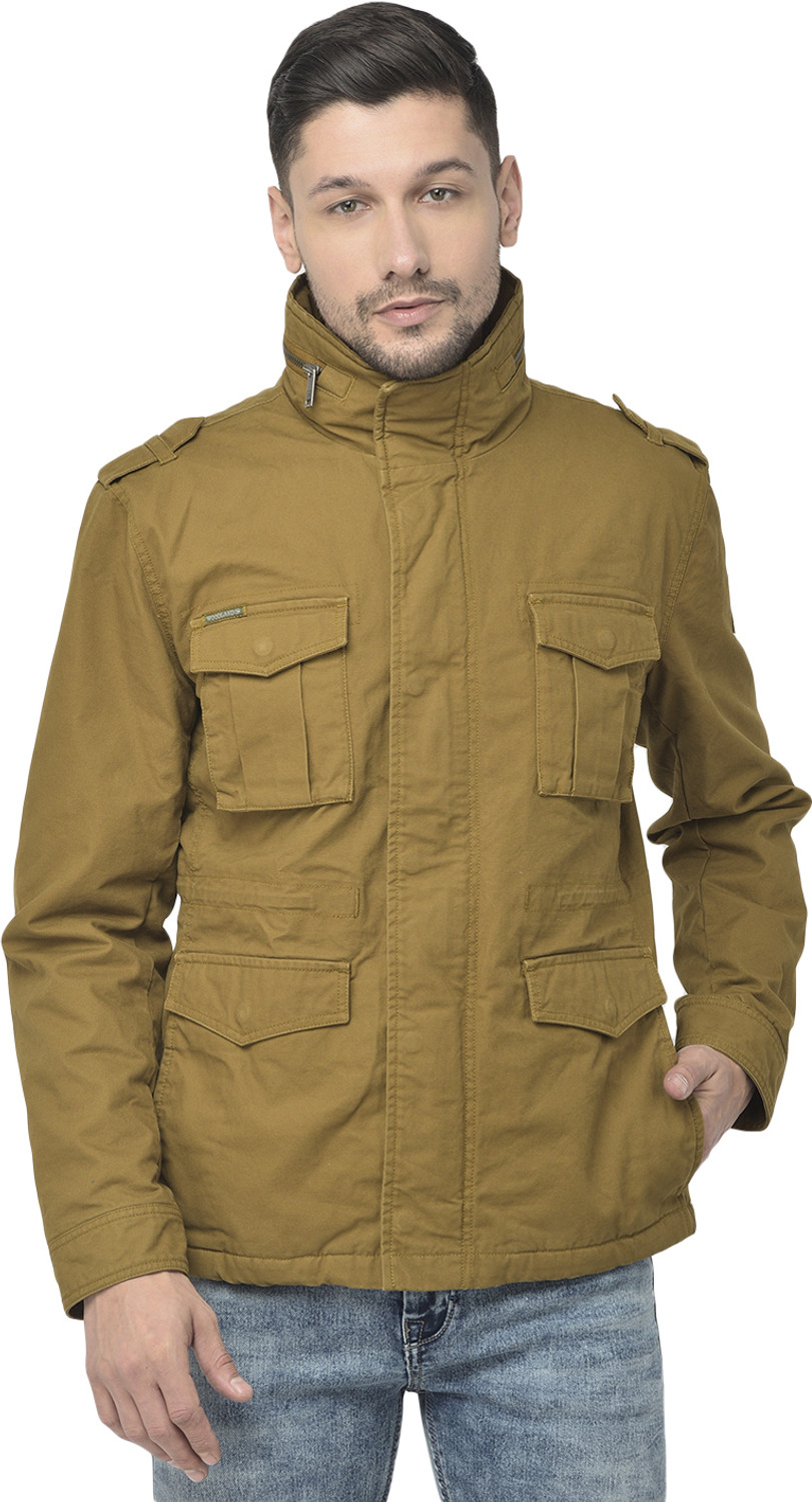 Image of WOODLAND Full Sleeve Solid Men Jacket