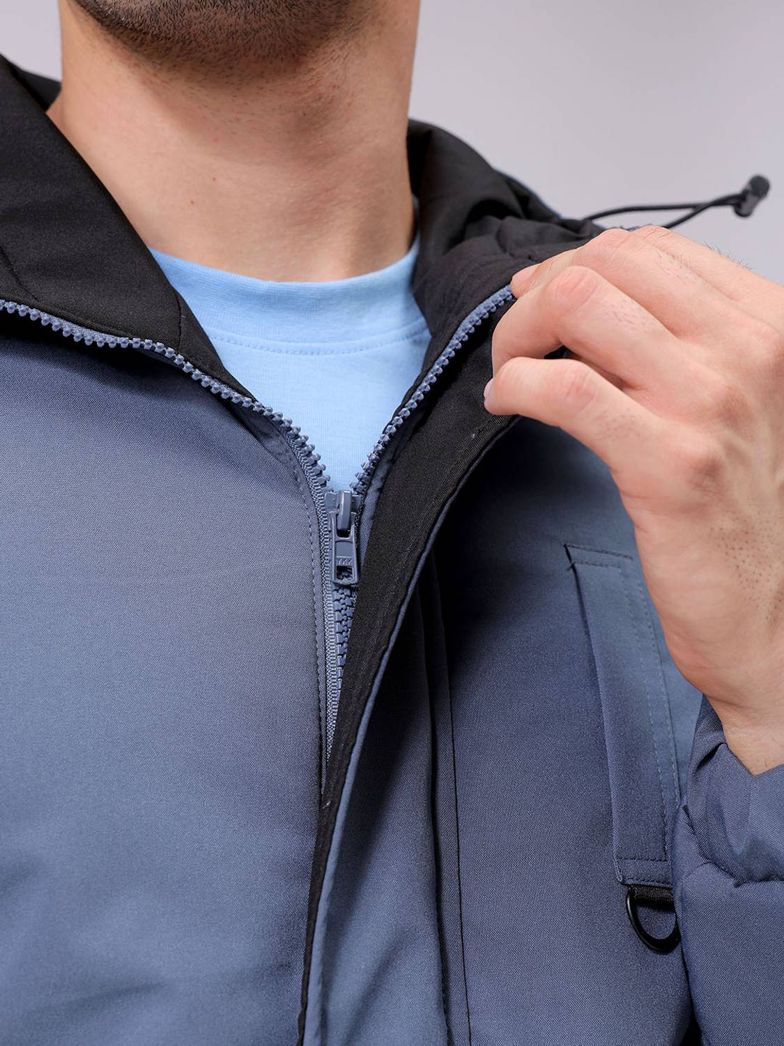 Men Solid Quilted Jacket - Image 5
