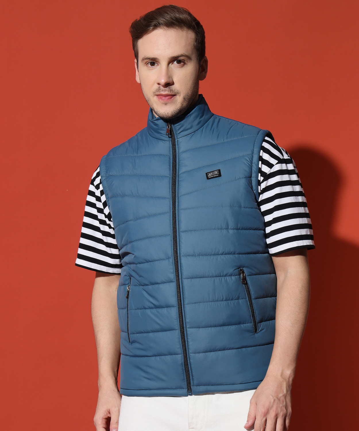 Image of Brayles Sleeveless Solid Men Jacket