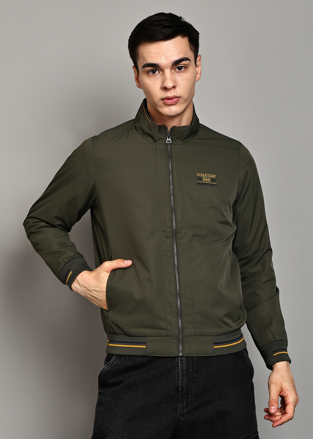 Image of MONTE CARLO Men Solid Casual Jacket