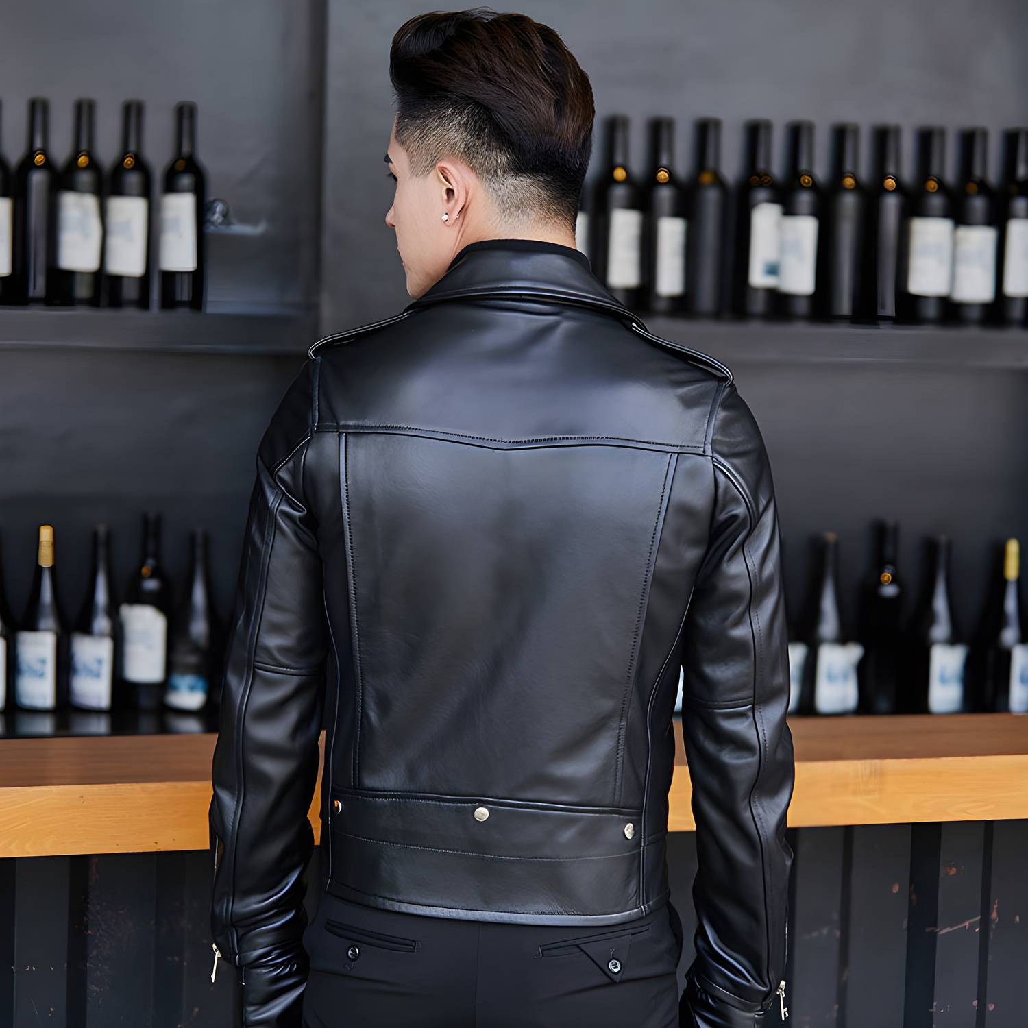 LITTLE Full Sleeve Solid Men Jacket - Image 2