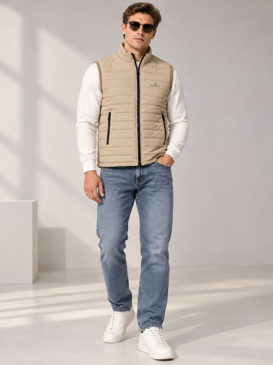 Image of NUEVOSPORTA Men Solid Puffer Jacket