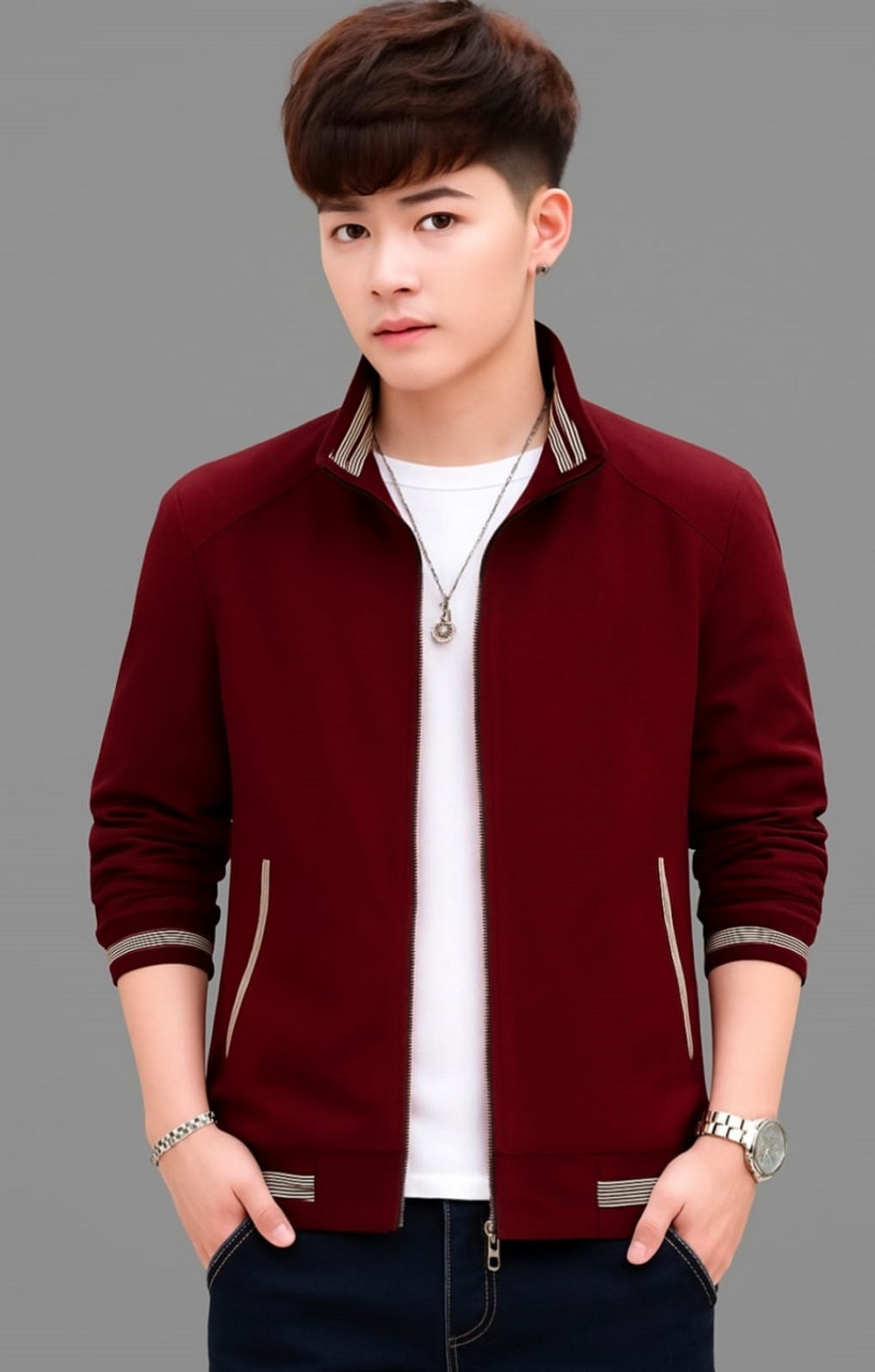 Image of BUGRASI TRADERS Men Casual Jacket