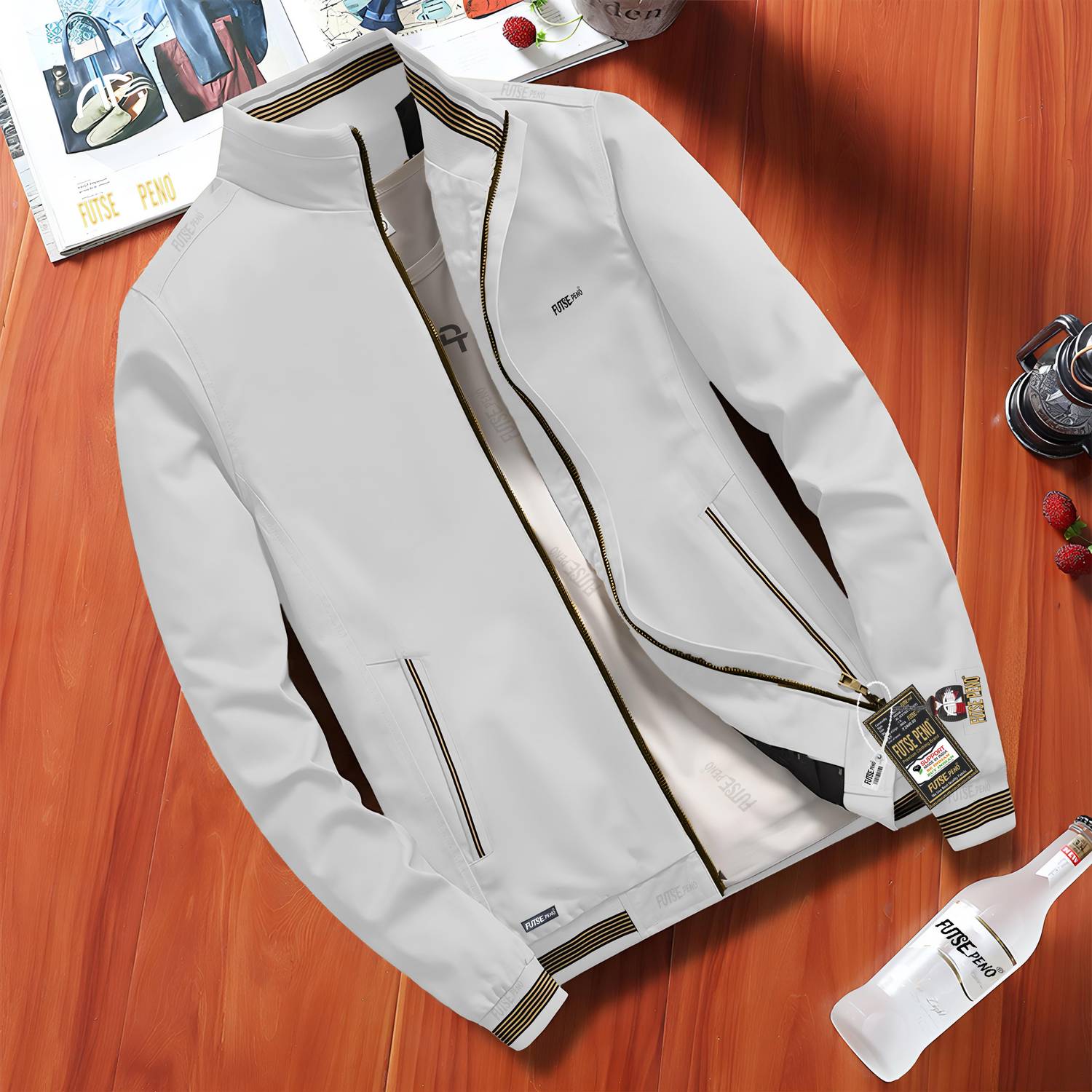 FUTSE PENO Full Sleeve Solid Men Jacket - Buy FUTSE PENO Full