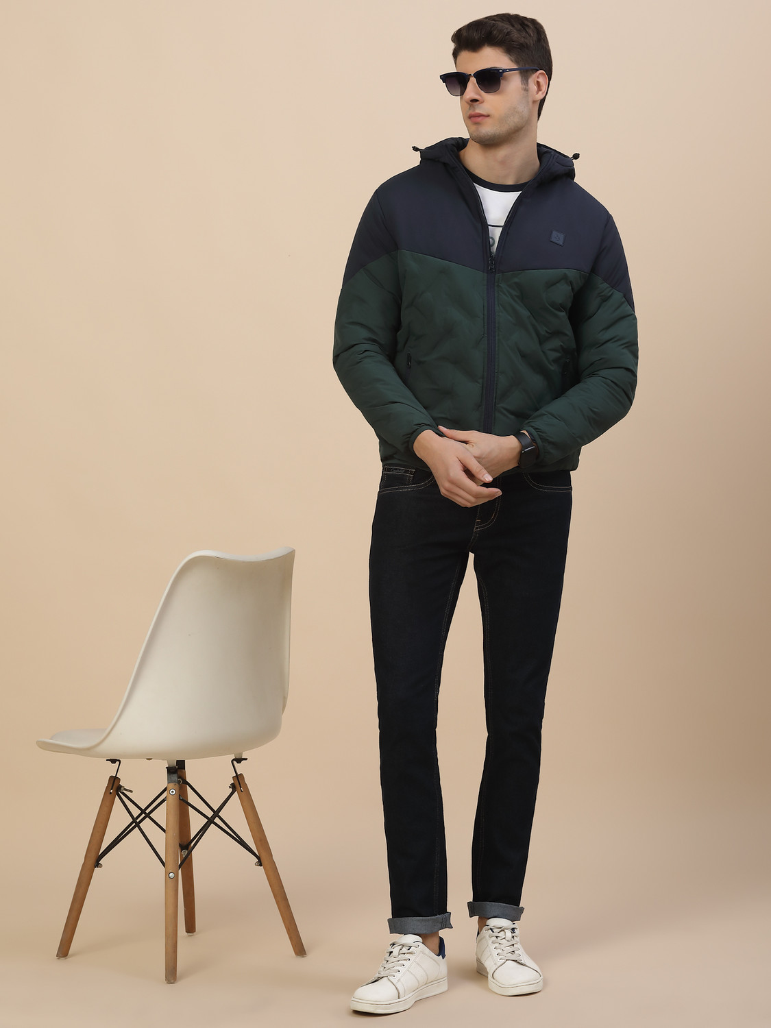 Image of CANTABIL Full Sleeve Colorblock Men Jacket