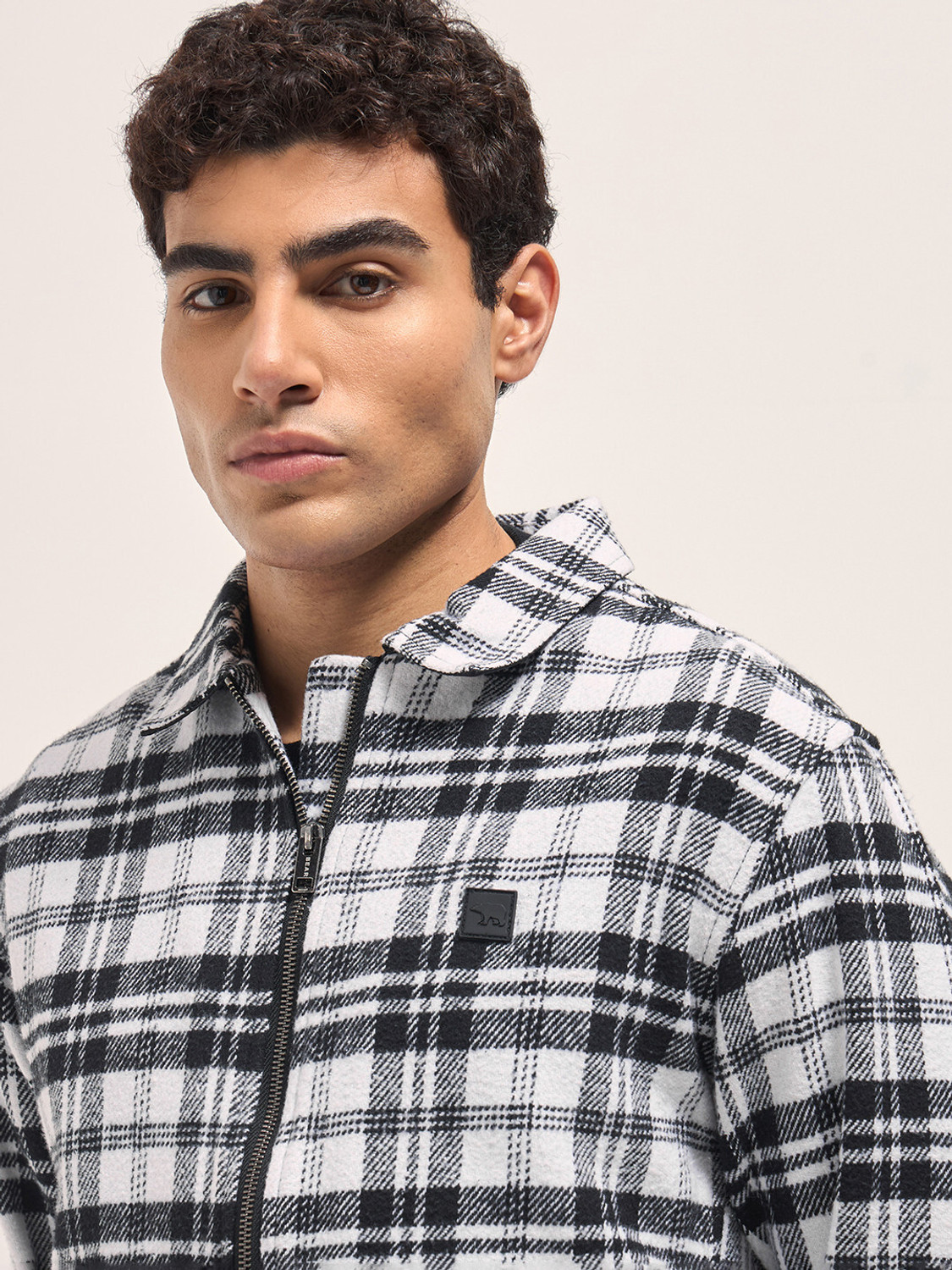 Image of THE BEAR HOUSE Full Sleeve Checkered Men Jacket