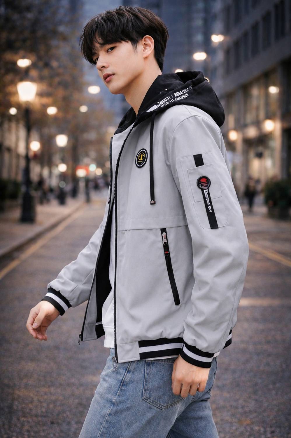 Azy Fabrics Full Sleeve Printed Men Jacket - Image 3