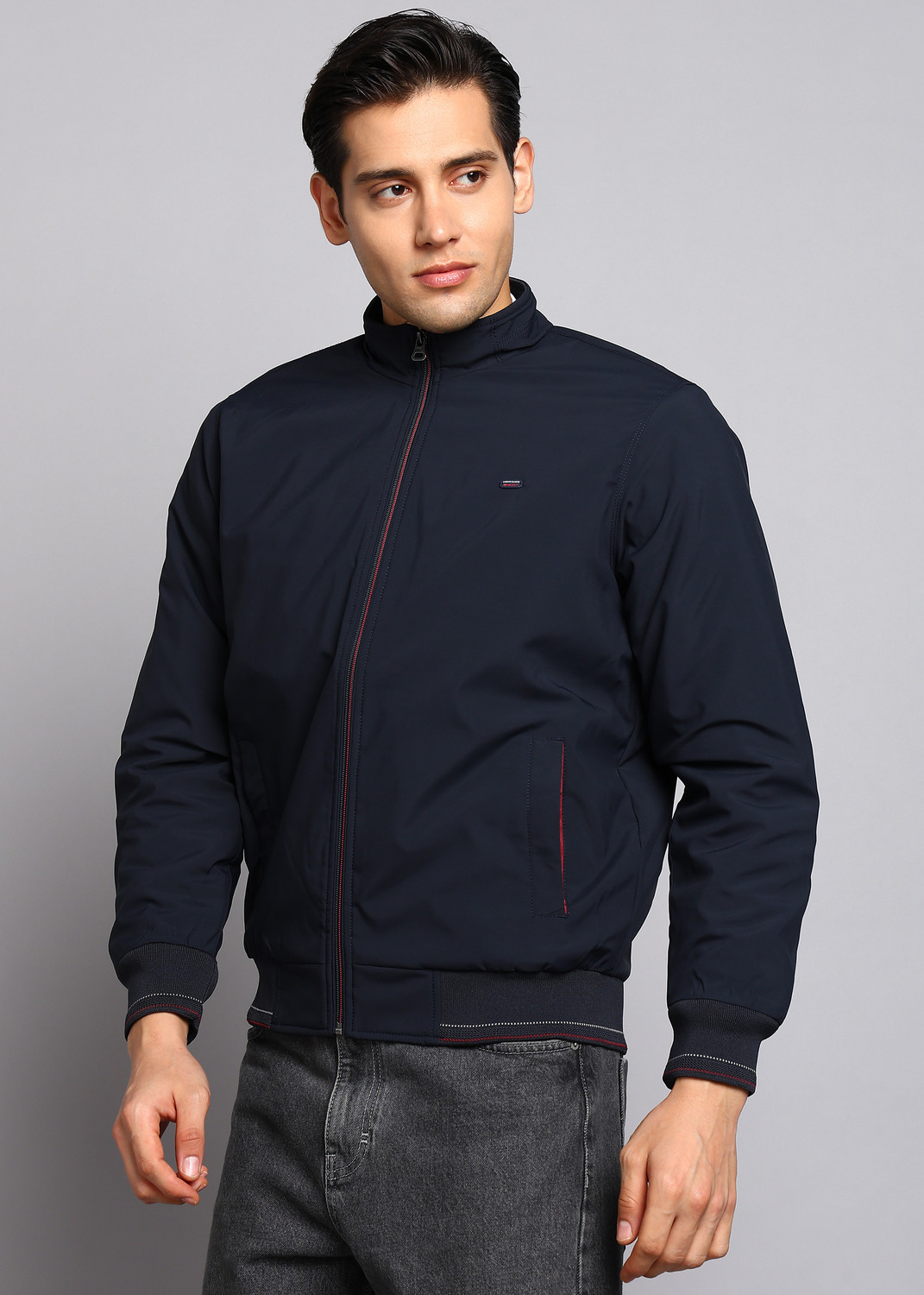 Image of MONTE CARLO Men Solid Casual Jacket